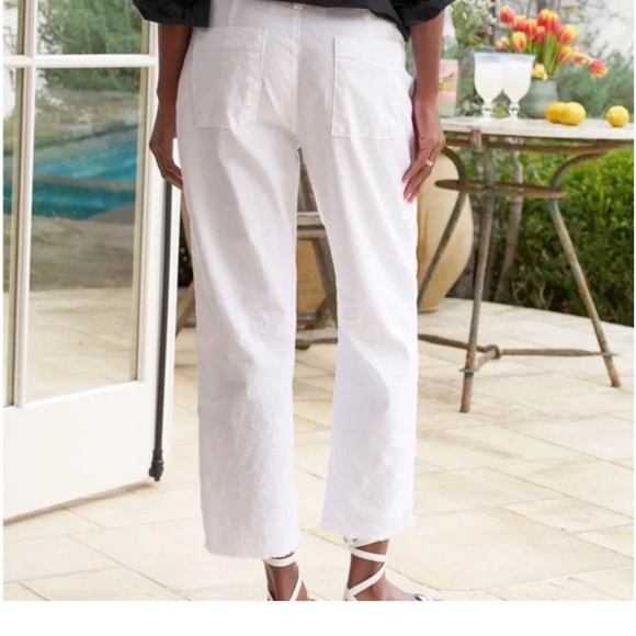 Frank & Eileen Kinsale Trouser White Size 8 - Picture 2 of 8